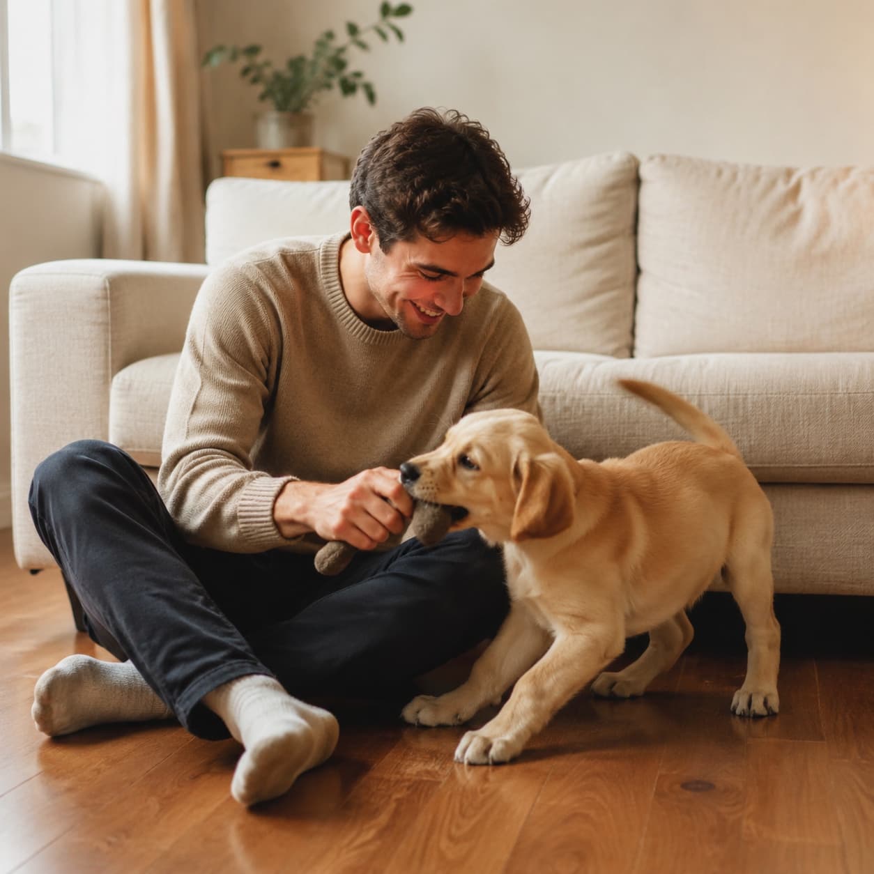 Mike & Tofu at home