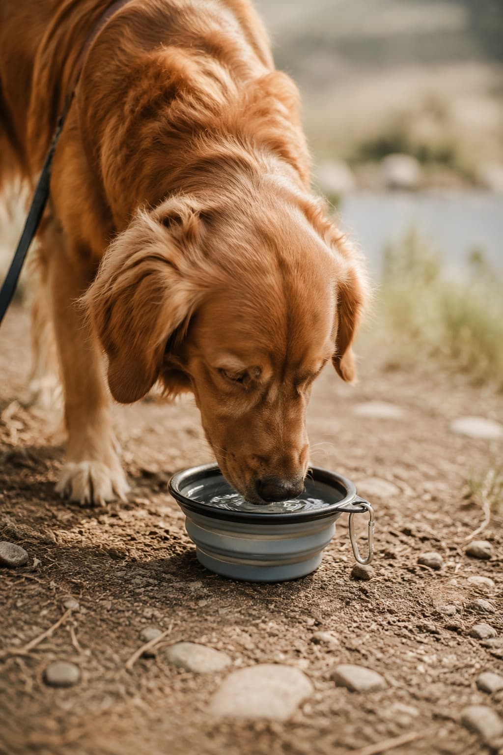 Foldable bowl, fresh water